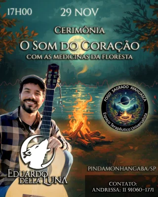 Cerimônia O Som do Coração, condução ao vivo com Eduardo DellaLuna