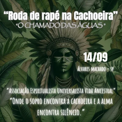 Roda de Rapé na Cachoeira – O Chamado das Águas   “Onde o sopro encontra a cachoeira e a alma encontra silêncio.”