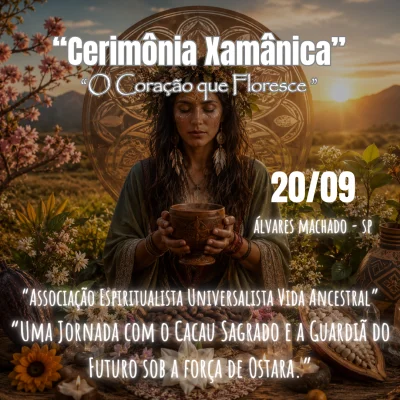 Cerimônia de Cacau – O Coração que Floresce -  Uma jornada com o Cacau Sagrado e a Guardiã do Futuro sob a força de Ostara